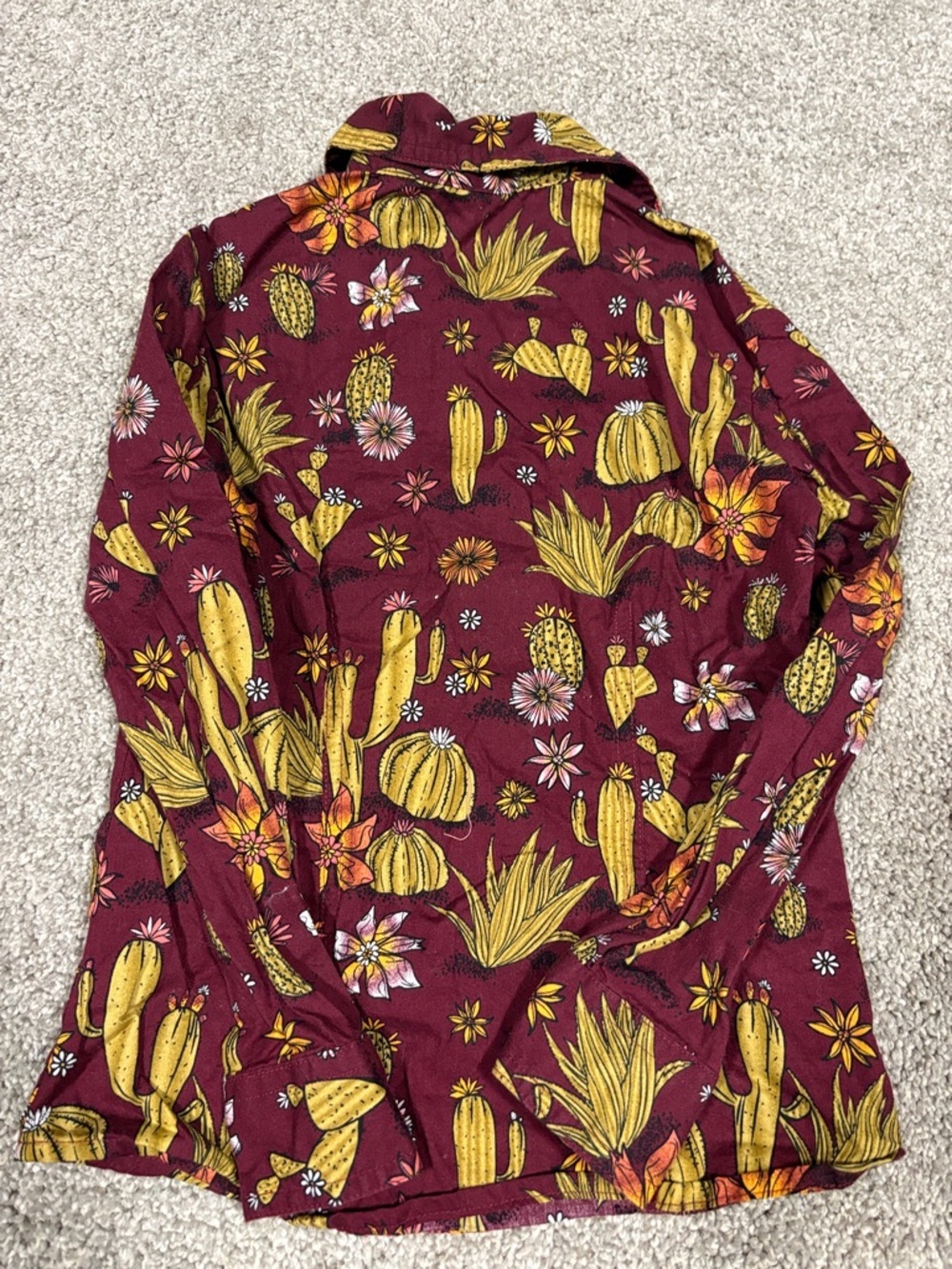 Cruel Girls Cactus Button Down Shirt - Picture 3 of 3